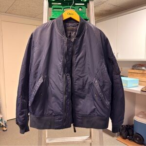 Uniqlo Men’s Navy Blue Bomber Jacket